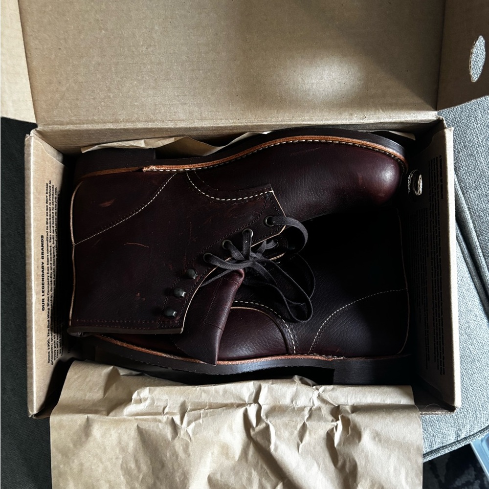 Red Wing Blacksmith Mens’s 6-inch boots in Briar Old Slick Leather - size 11 - Picture 6 of 6